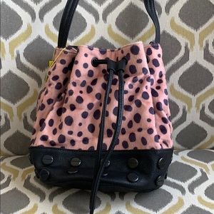 BCBGeneration Leopard Bucket Bag